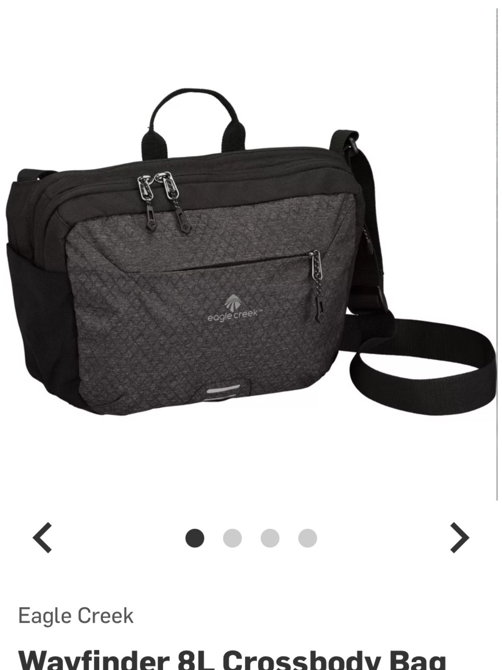 Wayfinder 8L Eagle Creek Black Crossbody Sling Bag